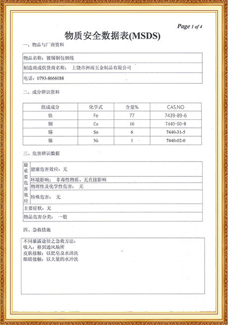 Certificate Of Honor