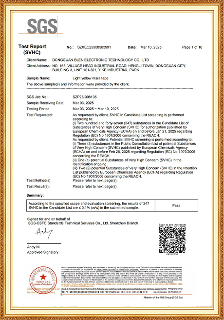 Certificate Of Honor
