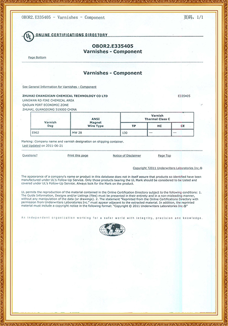 Certificate Of Honor